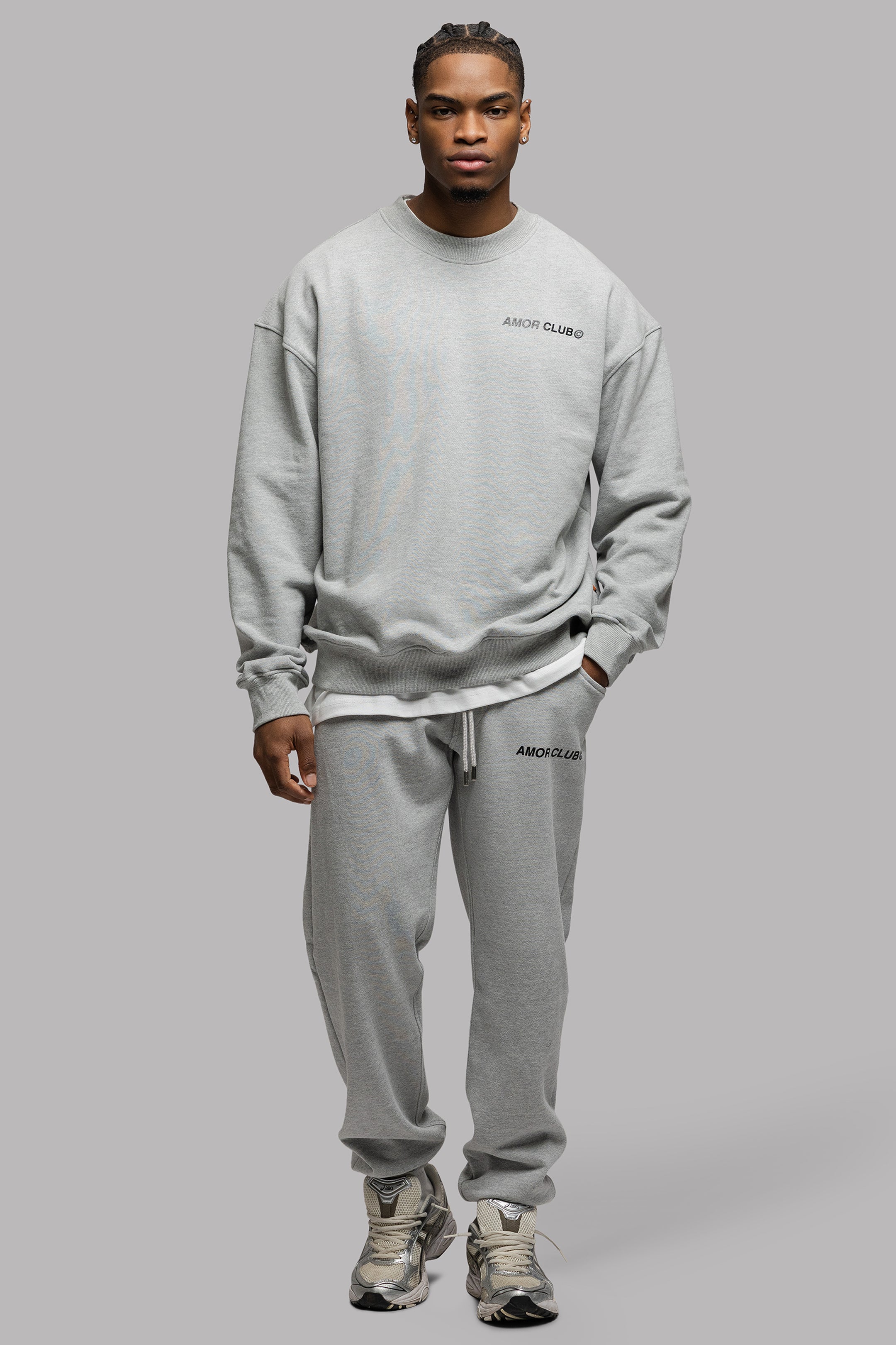 AMOR CLUB TRACKSUIT IN GREY