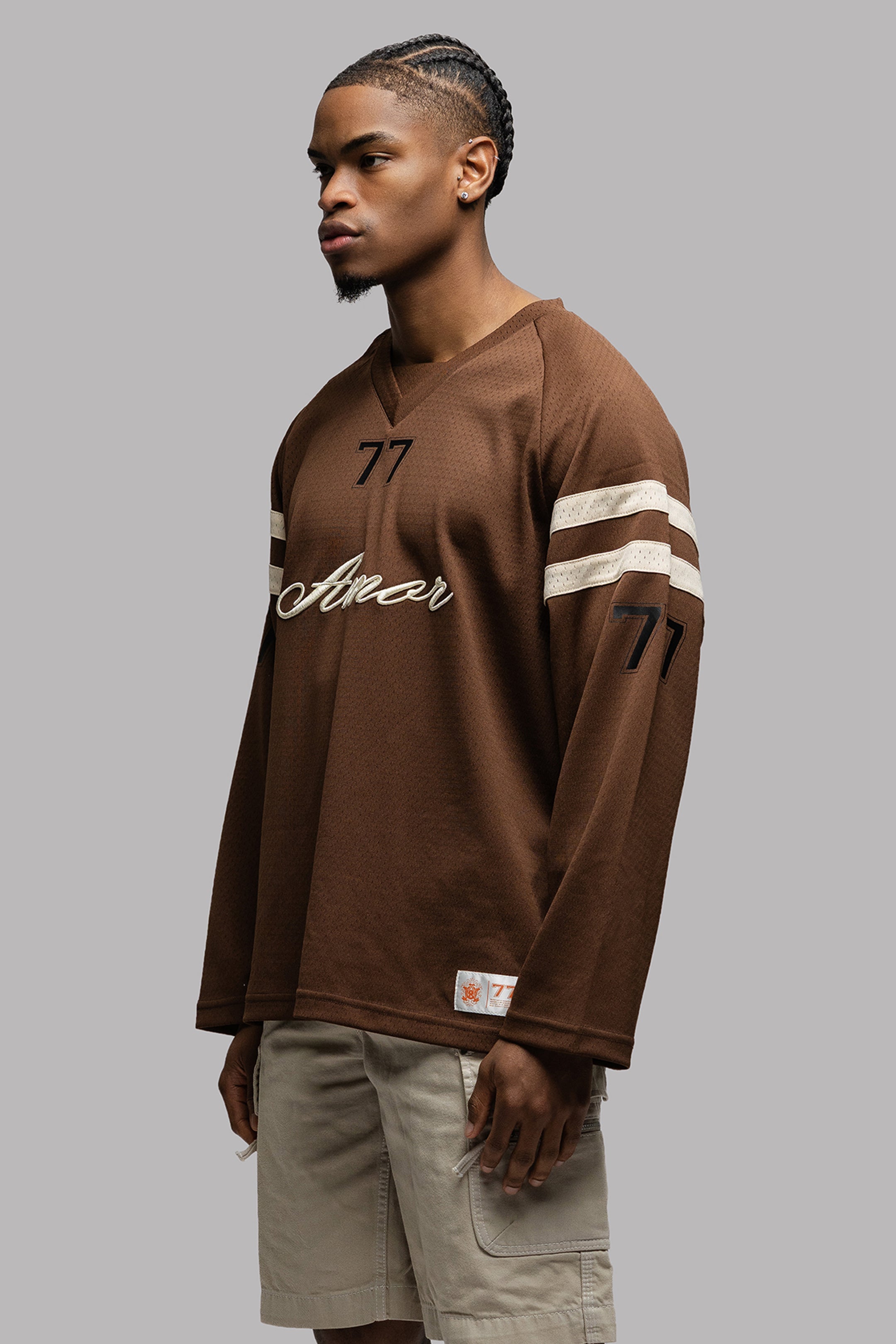 IMPERIAL JERSEY LONGSLEEVE IN CHOCO BROWN