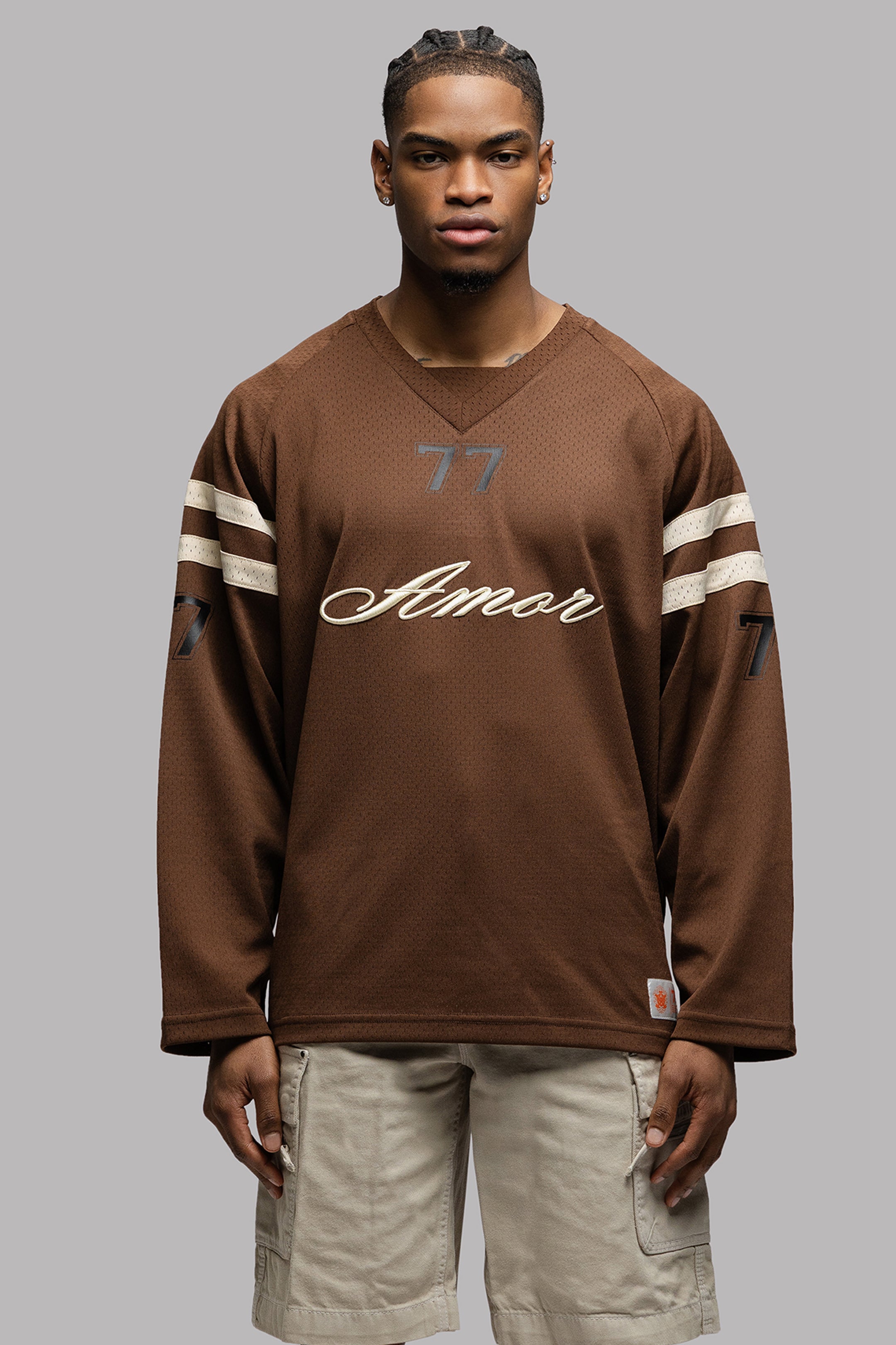 IMPERIAL JERSEY LONGSLEEVE IN CHOCO BROWN