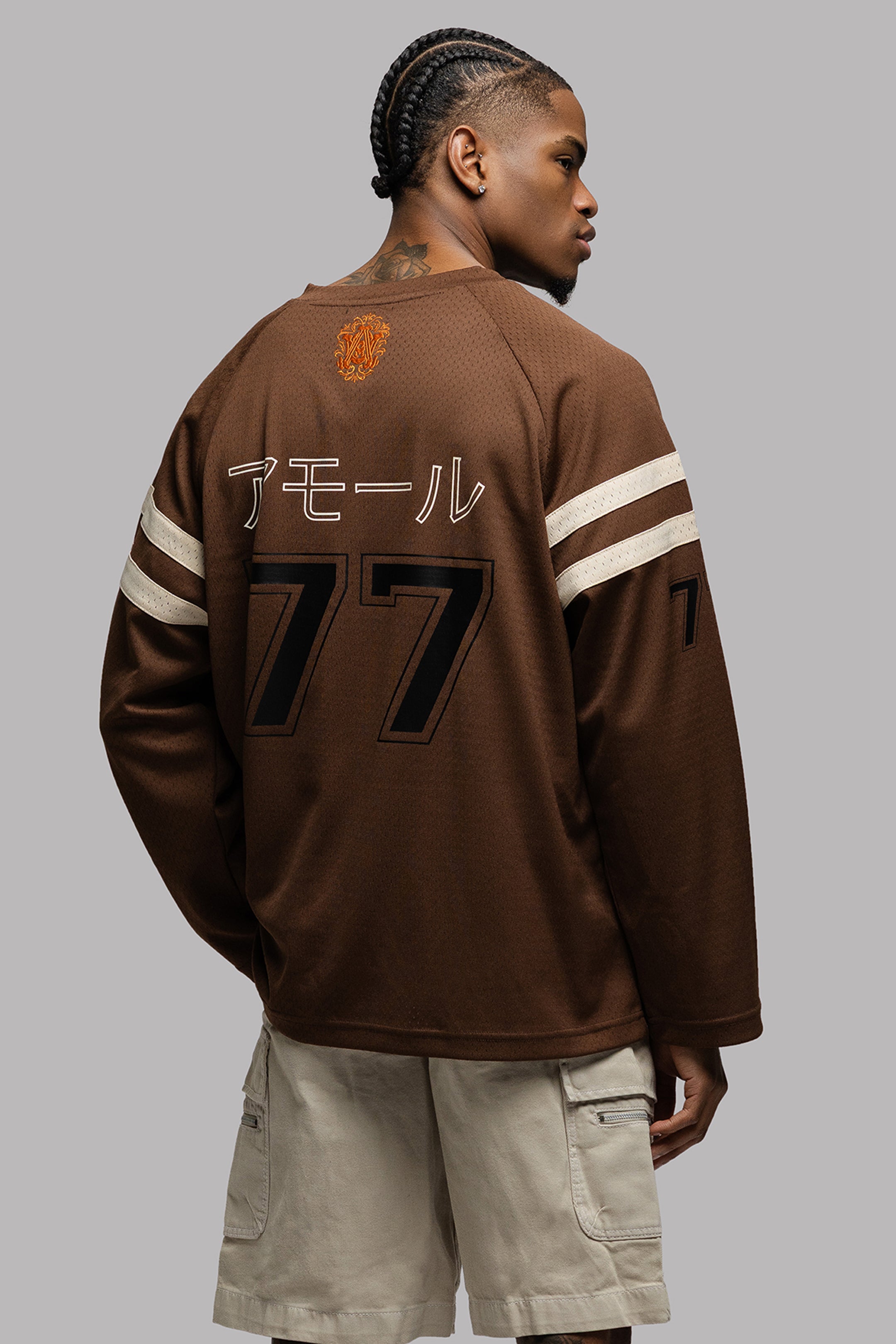 IMPERIAL JERSEY LONGSLEEVE IN CHOCO BROWN
