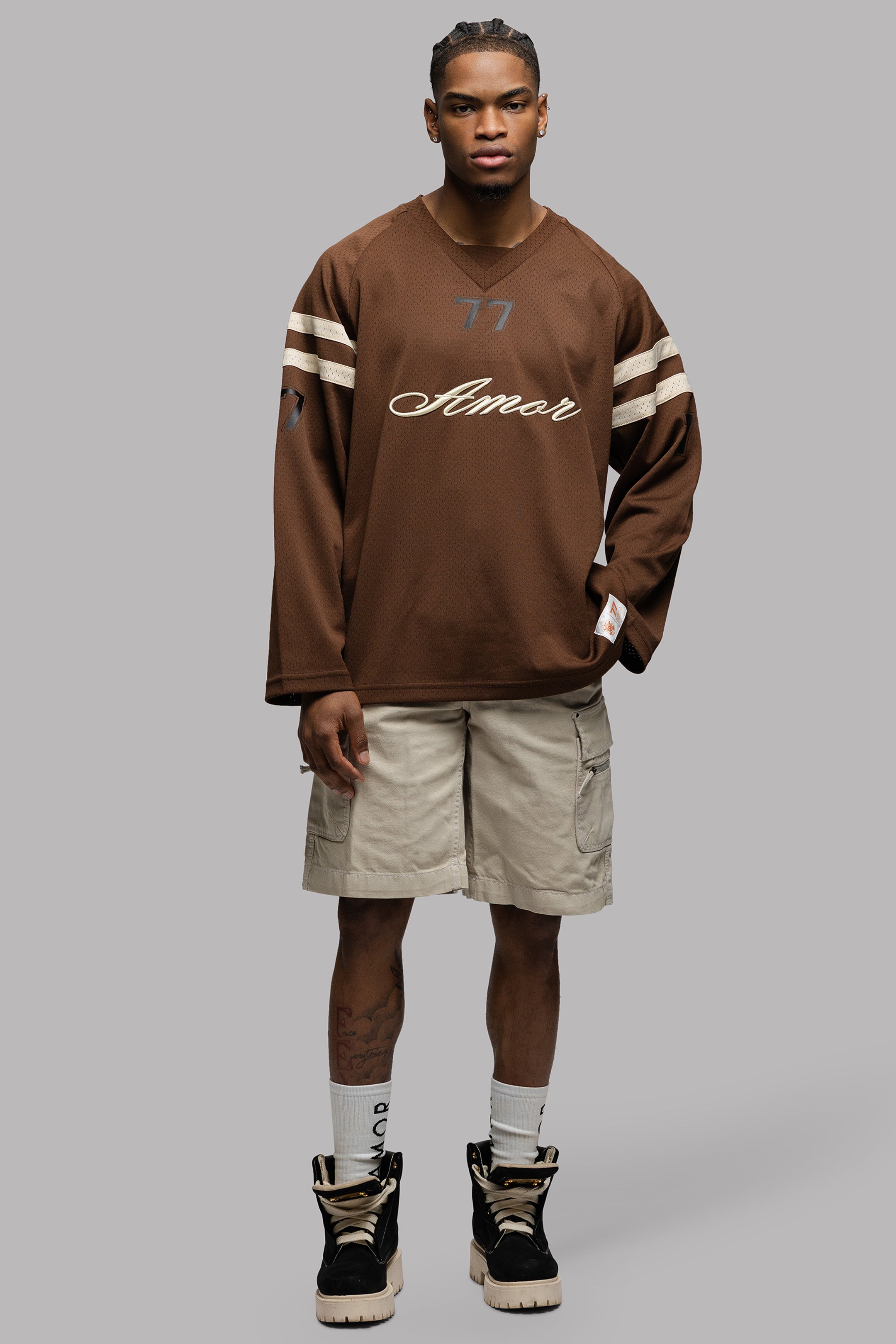 IMPERIAL JERSEY LONGSLEEVE IN CHOCO BROWN