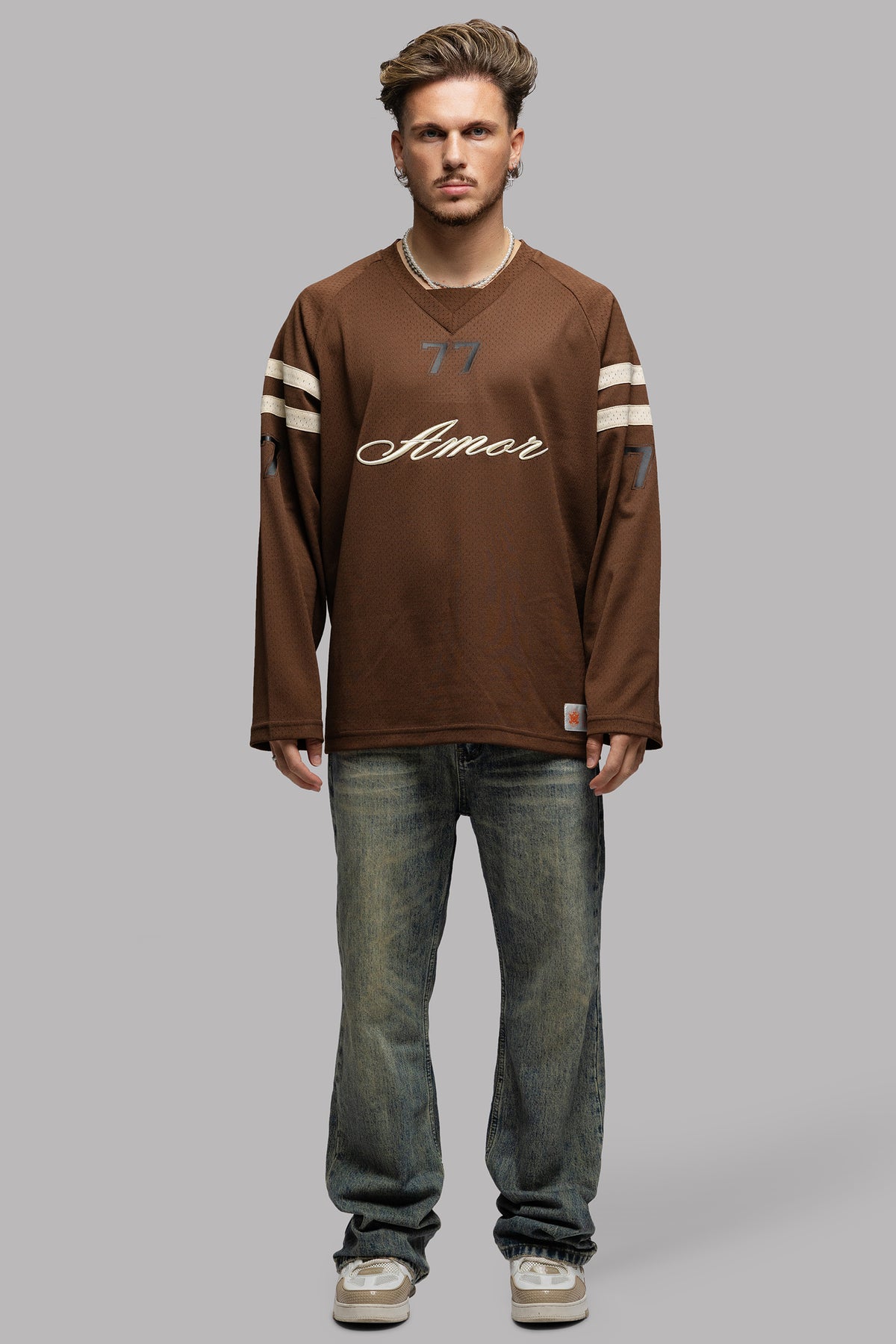 IMPERIAL JERSEY LONGSLEEVE IN CHOCO BROWN