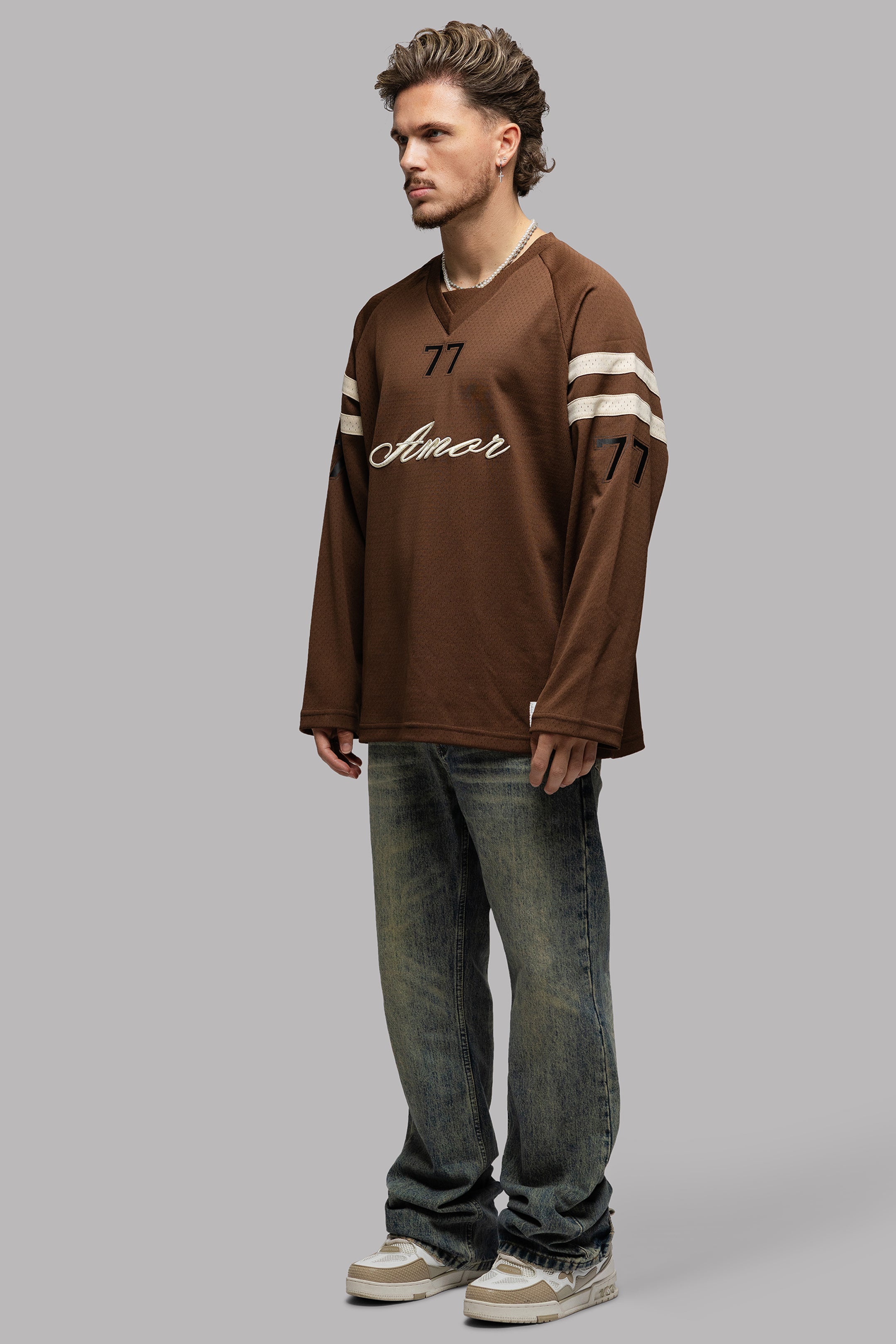 IMPERIAL JERSEY LONGSLEEVE IN CHOCO BROWN