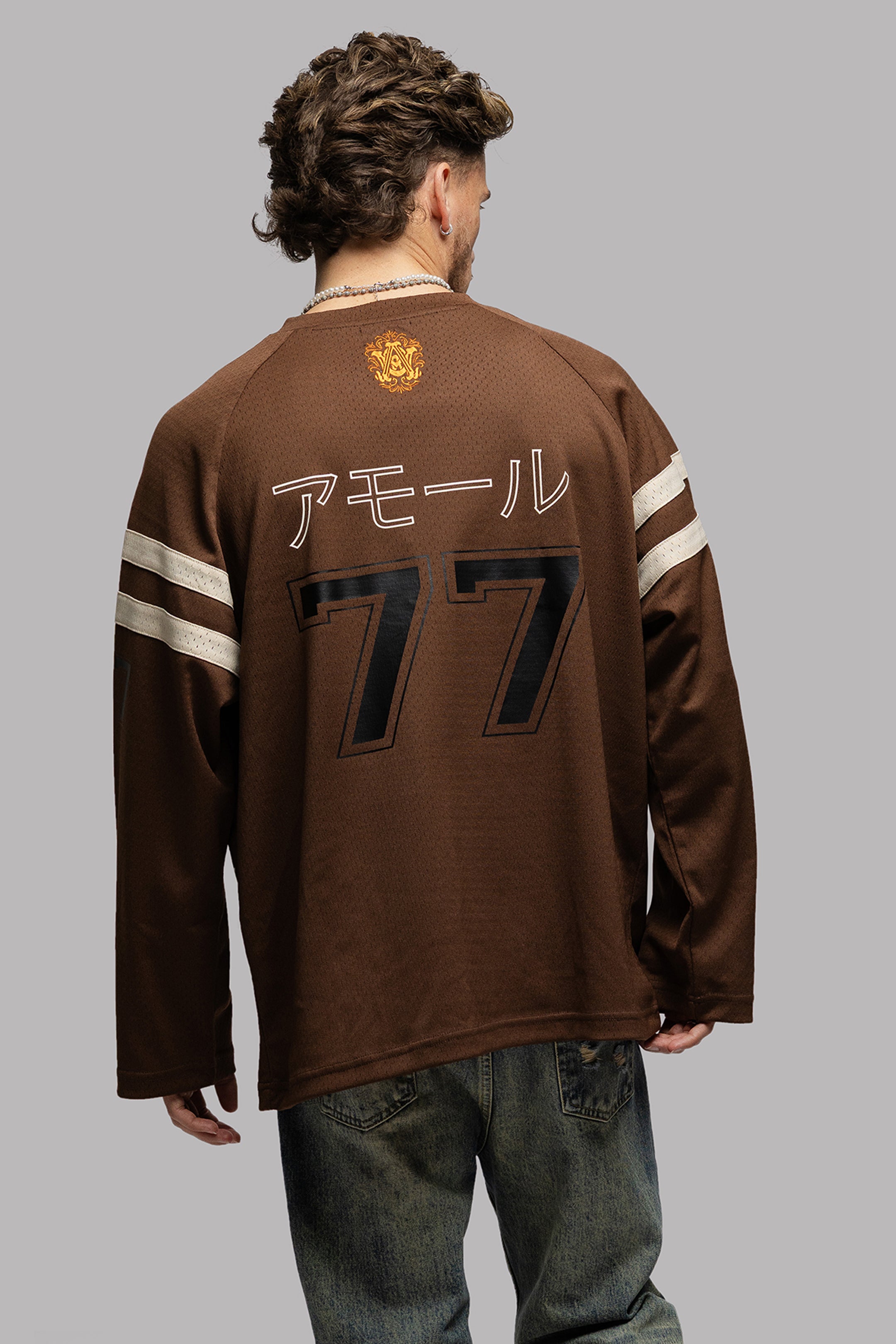 IMPERIAL JERSEY LONGSLEEVE IN CHOCO BROWN