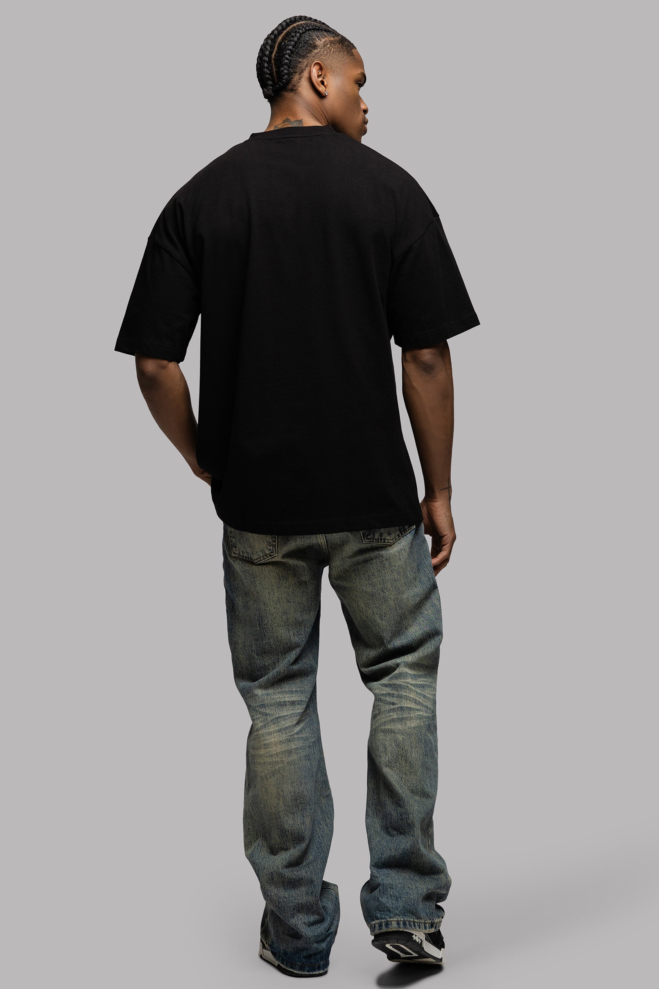 FLORA T-SHIRT NIGHT BLACK
