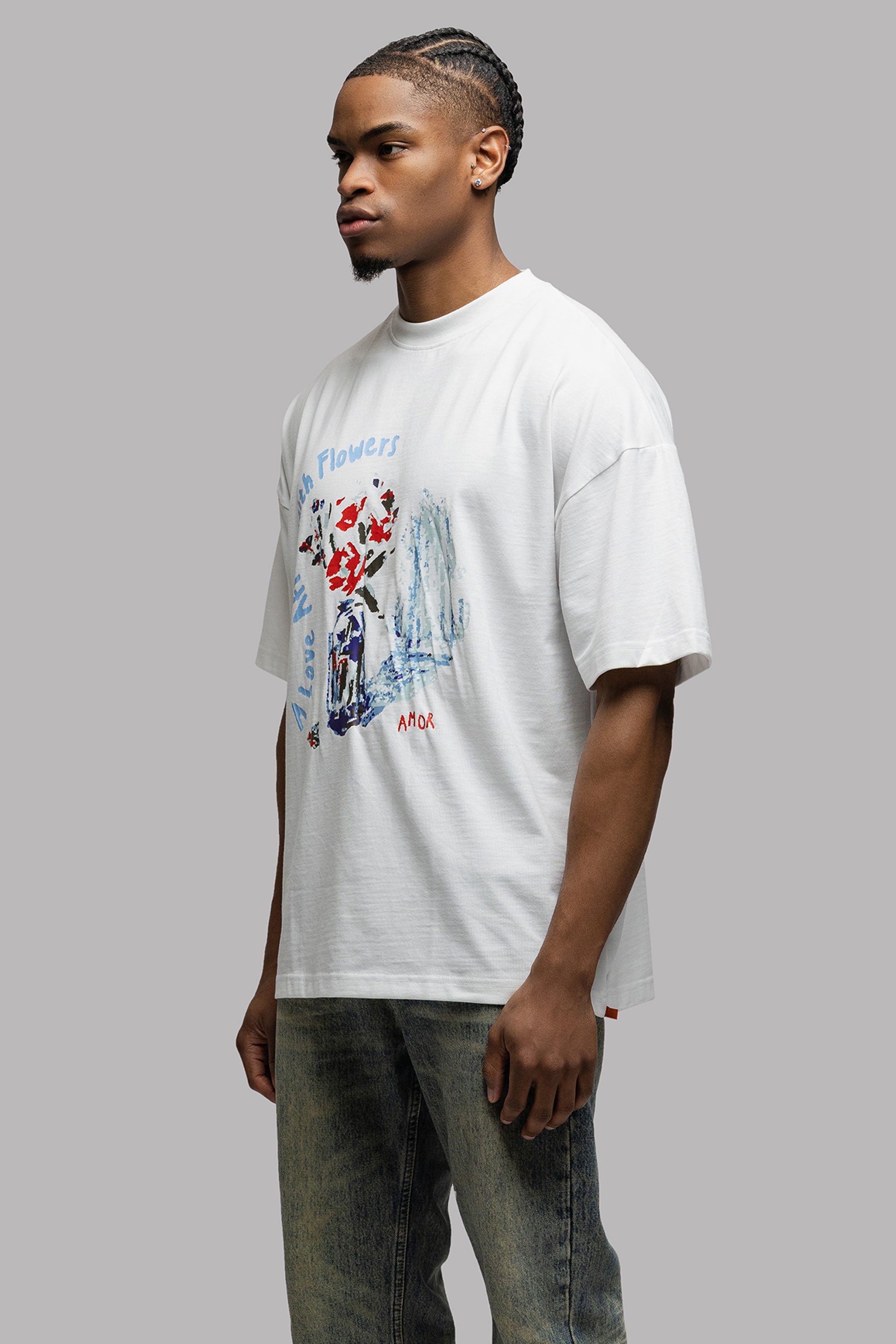 FLORA T-SHIRT IN WHITE