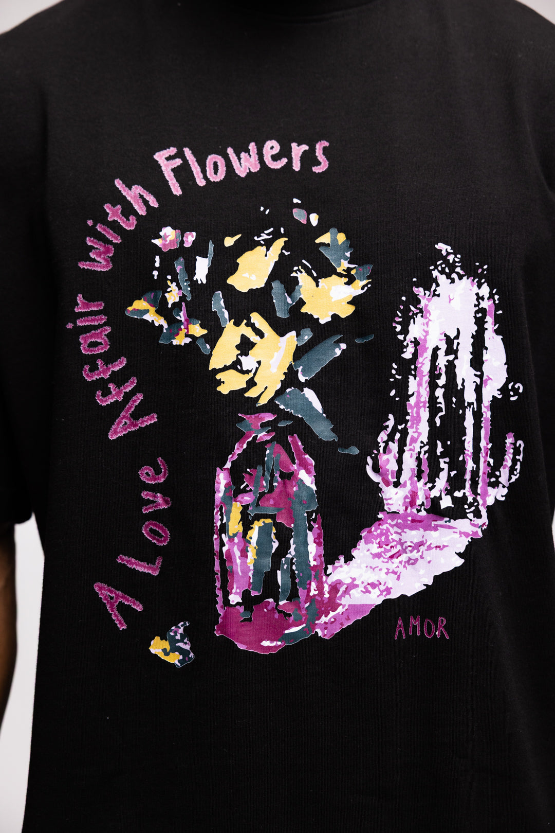 FLORA T-SHIRT NIGHT BLACK